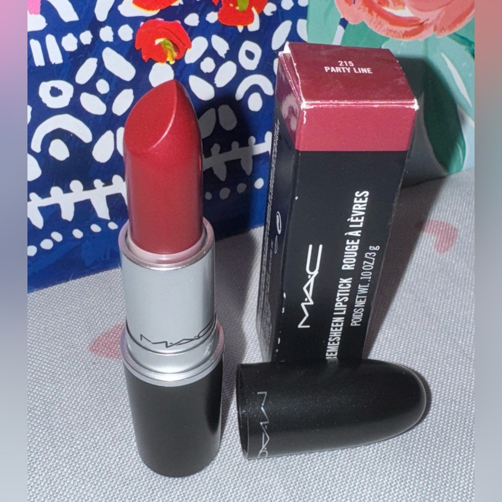 NIB NWT MAC 215 Cremesheen Lipstick PARTY LINE Authentic & Sold Out